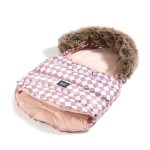 Zimowy śpiworek ASPEN WINTERPROOF COMBO - PRINCESS CHESSBOARD, POWDER PINK / La Millou
