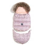 Zimowy śpiworek ASPEN WINTERPROOF COMBO - PRINCESS CHESSBOARD, POWDER PINK / La Millou