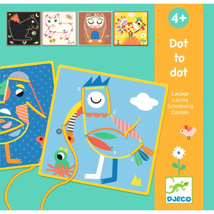 Gra edukacyjna nauka liczb - SZNUROWANIE / Djeco DJ08326
