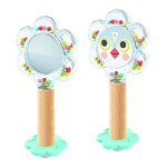 Grzechotka z lusterkiem BABY FLOWER / Djeco DJ06118