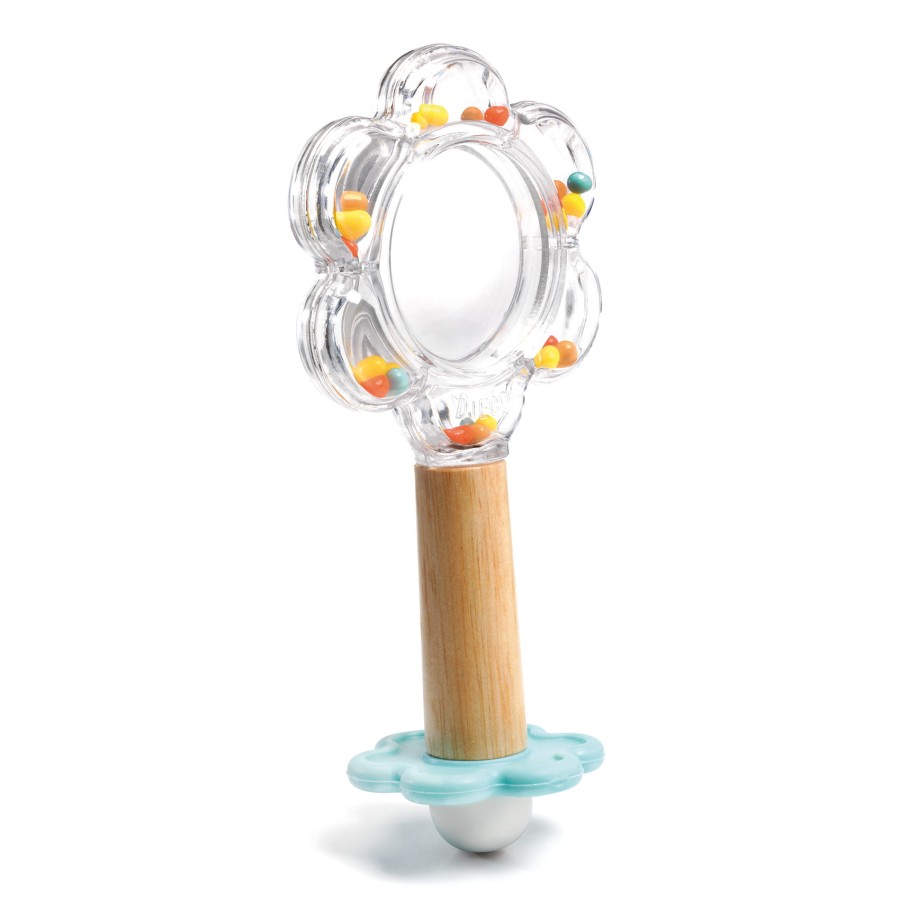 Grzechotka z lusterkiem BABY FLOWER / Djeco DJ06118