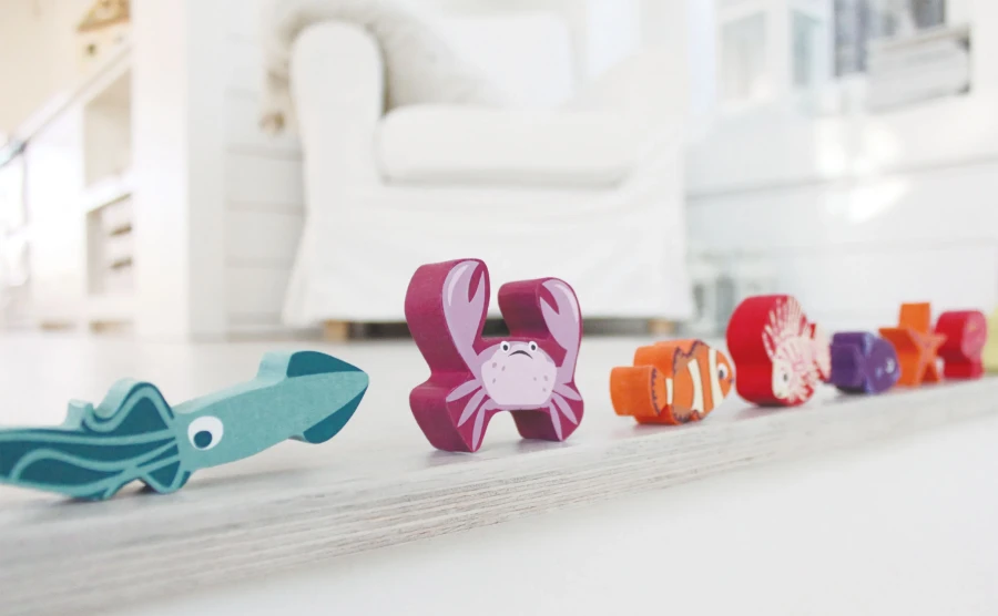 Drewniana gra zręcznościowa - Mieszkańcy rafy / Tender Leaf Toys