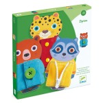 Drewniane zwierzaki manualne ZIPTOU / Djeco DJ01663