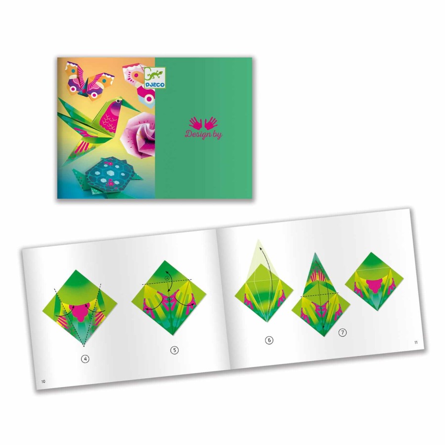 Origami TROPIKI (neonowe) / Djeco DJ08754