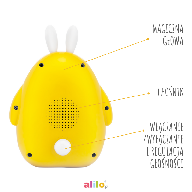 Alilo Happy Bunny P1 - żółty