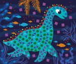 Zestaw kreatywny Mozaika Dinozaury 4+ / Janod