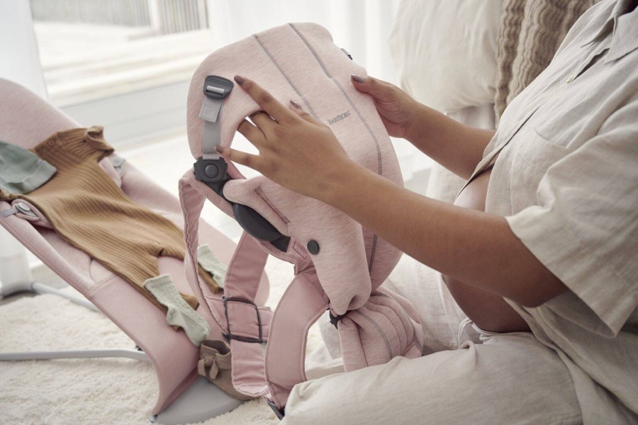 BABYBJORN - leżaczek BLISS 3D Jersey - Light Pink