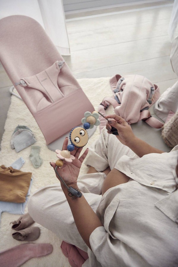 BABYBJORN - leżaczek BLISS 3D Jersey - Light Pink