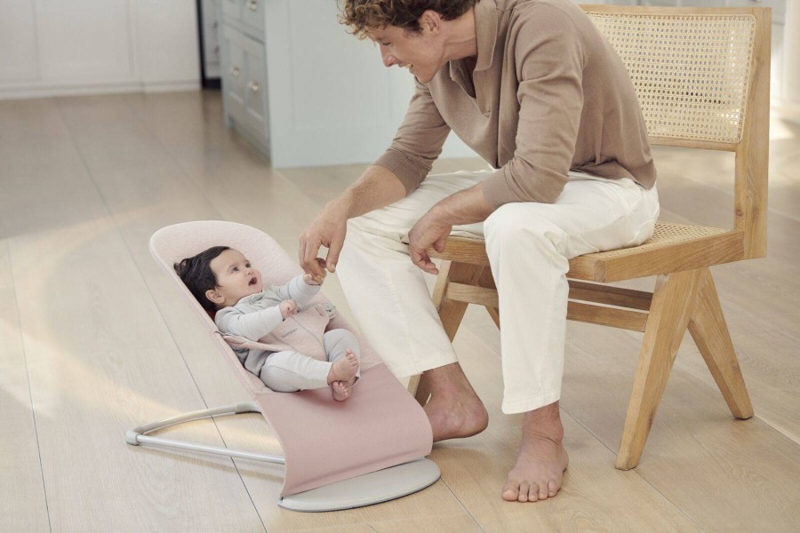BABYBJORN - leżaczek BLISS 3D Jersey - Light Pink