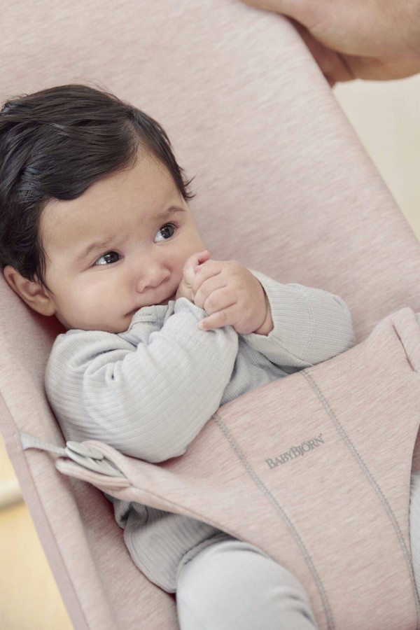 BABYBJORN - leżaczek BLISS 3D Jersey - Light Pink