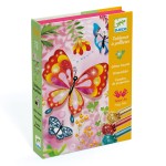 Zestaw artystyczny z brokatem MOTYLE / Djeco DJ0950