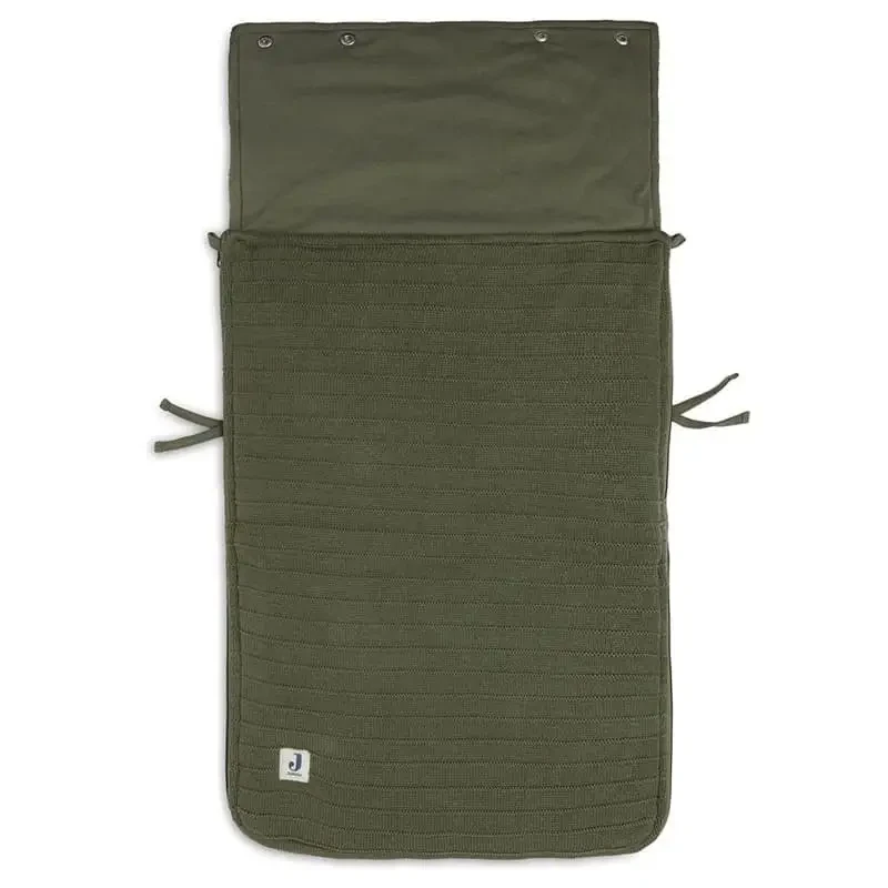 Śpiworek oddychający do wózka i fotelika Pure Knit Leaf Green - Jollein