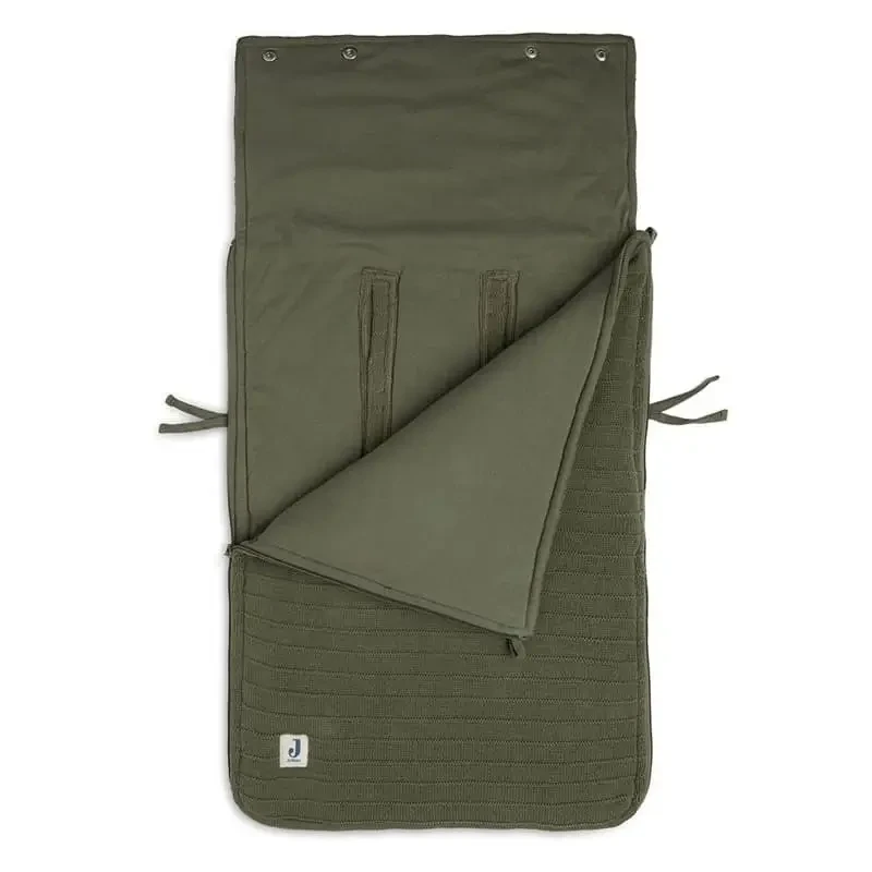 Śpiworek oddychający do wózka i fotelika Pure Knit Leaf Green - Jollein