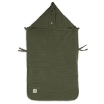 Śpiworek oddychający do wózka i fotelika Pure Knit Leaf Green - Jollein