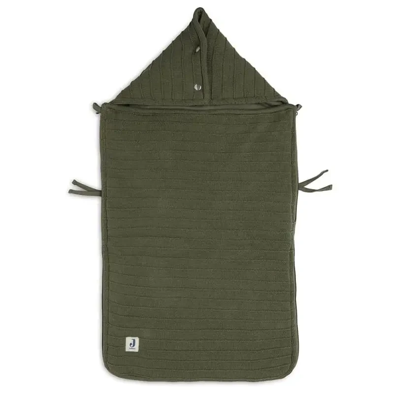 Śpiworek oddychający do wózka i fotelika Pure Knit Leaf Green - Jollein
