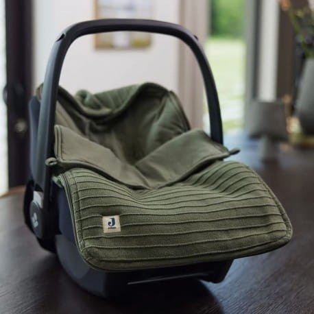Śpiworek oddychający do wózka i fotelika Pure Knit Leaf Green - Jollein