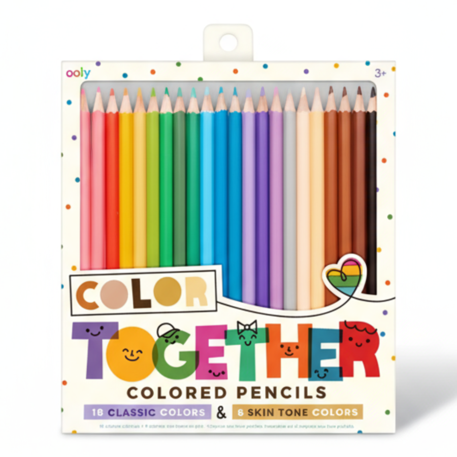 Kredki Ołówkowe, Klasyczne Kolory i Odcienie Karnacji - Color Together / Ooly