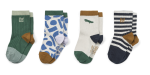 Skarpetki Silas Cotton - Paint Stroke Sandy, 4-pack / Liewood