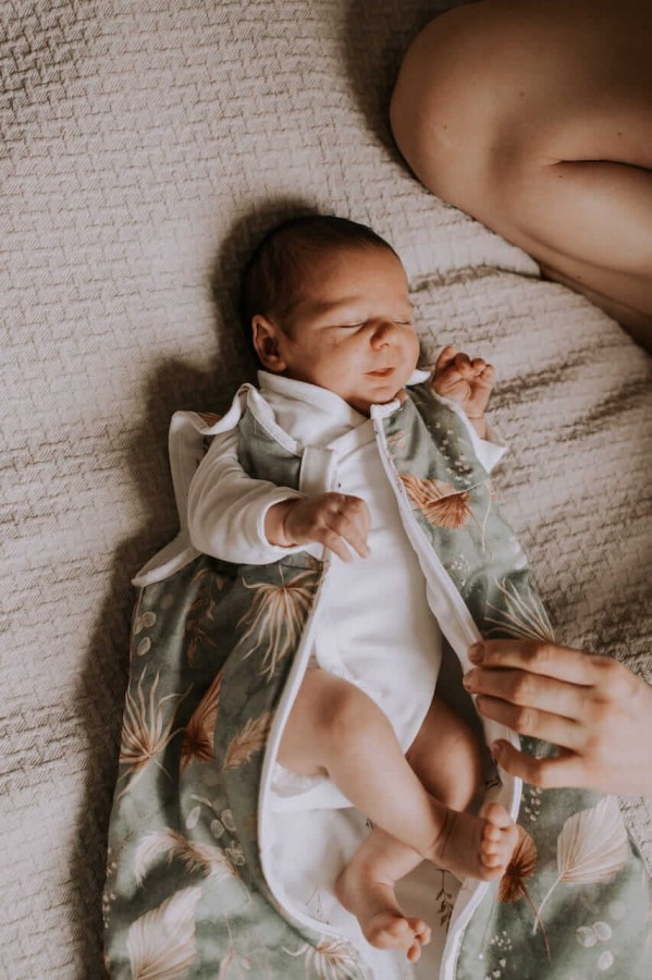Śpiworek do spania Newborn Bohemian Green / Sleepee