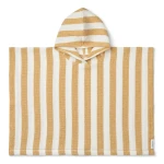 Ponczo Paco Y/D stripes - White-Yellow Mellow/ Liewood