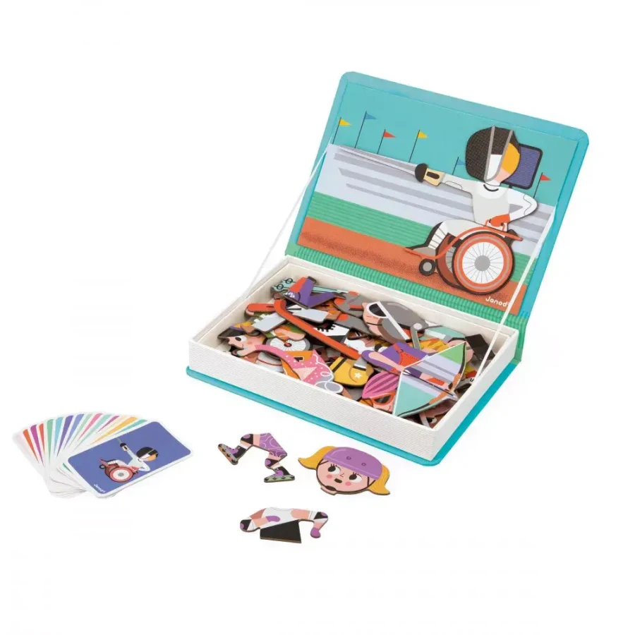 Magnetyczna układanka Sport Magnetibook  / Janod