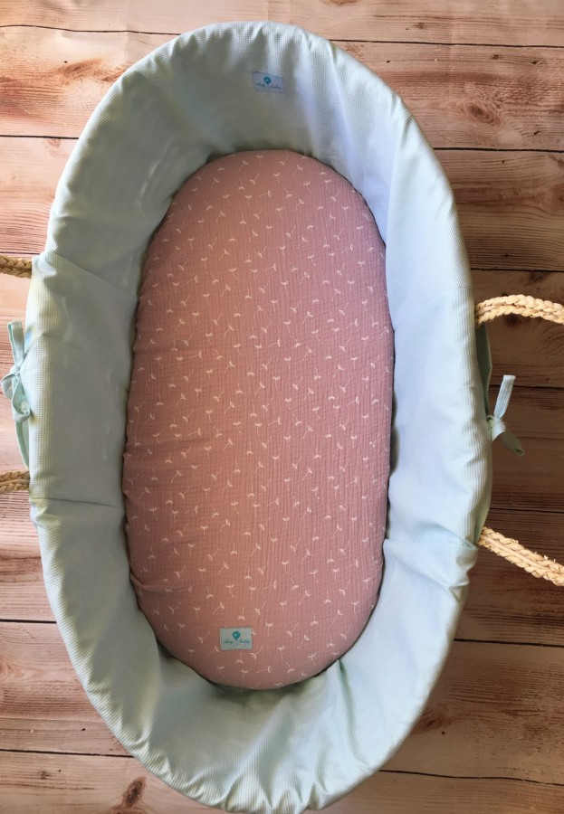 Wyściółka do kosza mojżesza Mint / AhojBaby