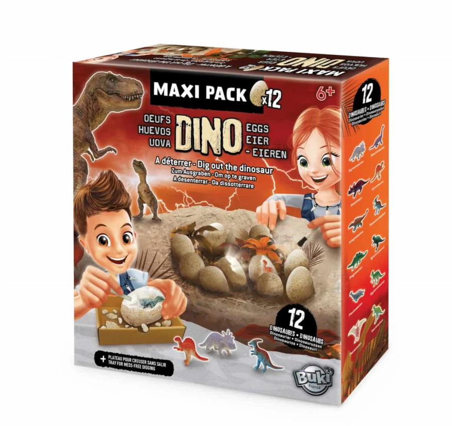 Mega paka jajek dinozaura - 12 sztuk / Buki 2138