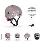 Kask XXS-S dla dzieci 1-5 lat Brown Lines / Scootandride