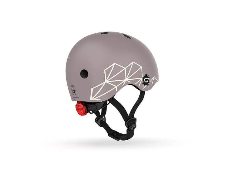 Kask XXS-S dla dzieci 1-5 lat Brown Lines / Scootandride