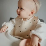 Śliniak silikonowy Black Daisy / Mushie