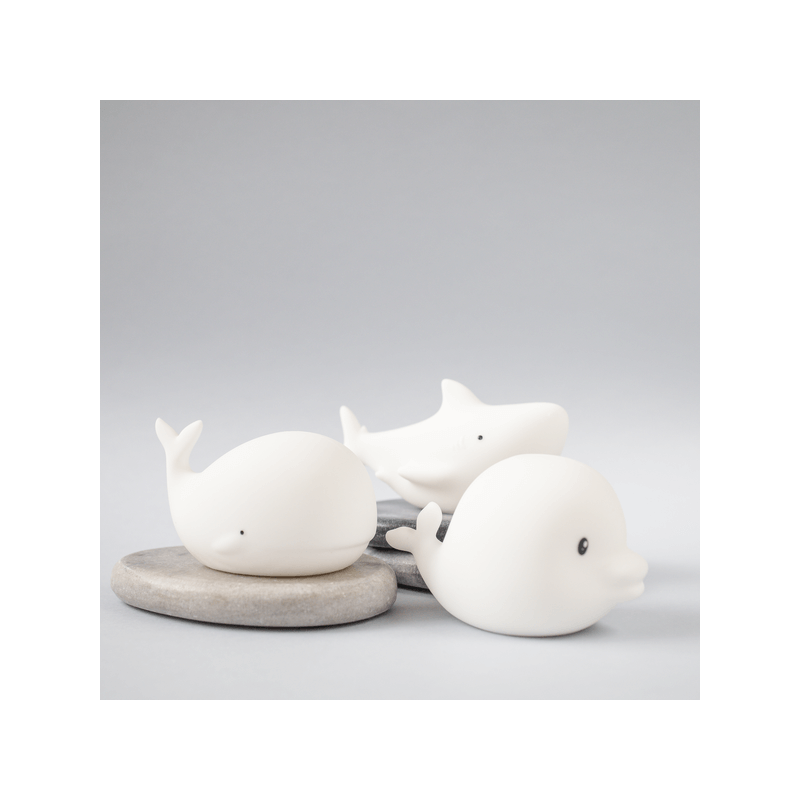 Zestaw MINI MORSKIE Lampki Silikonowe Białe 3 szt. / Rabbit & Friends