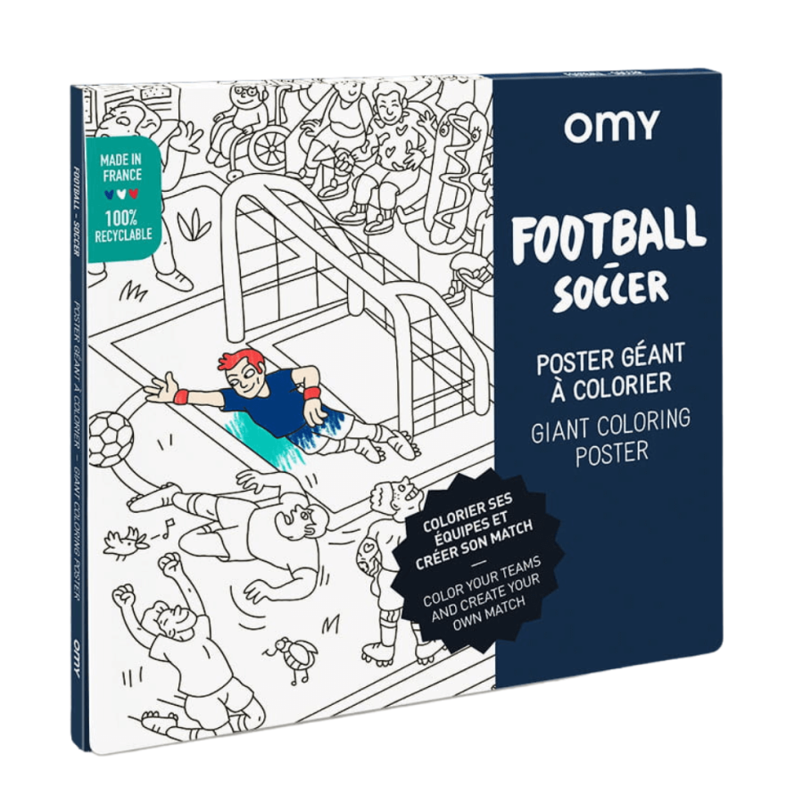 Kolorowanka 100x70cm FOOTBALL