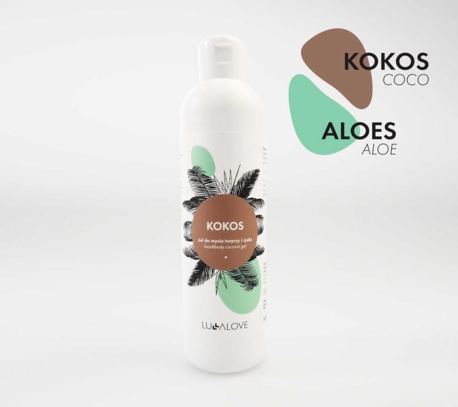 Holistyczny, kokosowy żel do twarzy i ciała, 250 ml / Lullalove