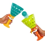 Pop ‘n’ Launch - gra zręcznościowa - wyrzutnia i łapacz piłek / B.Toys