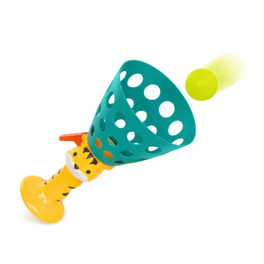 Pop ‘n’ Launch - gra zręcznościowa - wyrzutnia i łapacz piłek / B.Toys