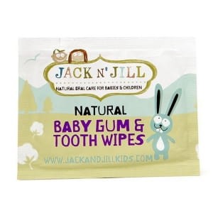 Naturalne chusteczki do mycia dziąseł dla niemowląt, 25 sztuk / Jack N'Jill