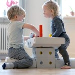 Kreatywne klocki rozwijające motorykę dużą, Explorer kit 8 in1 – czerwony / MODU