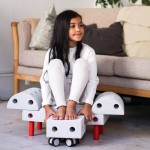 Kreatywne klocki rozwijające motorykę dużą, Explorer kit 8 in1 – czerwony / MODU