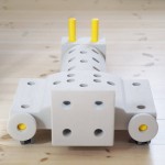 Kreatywne klocki rozwijające motorykę dużą, Explorer kit 8 in1 – żółty / MODU