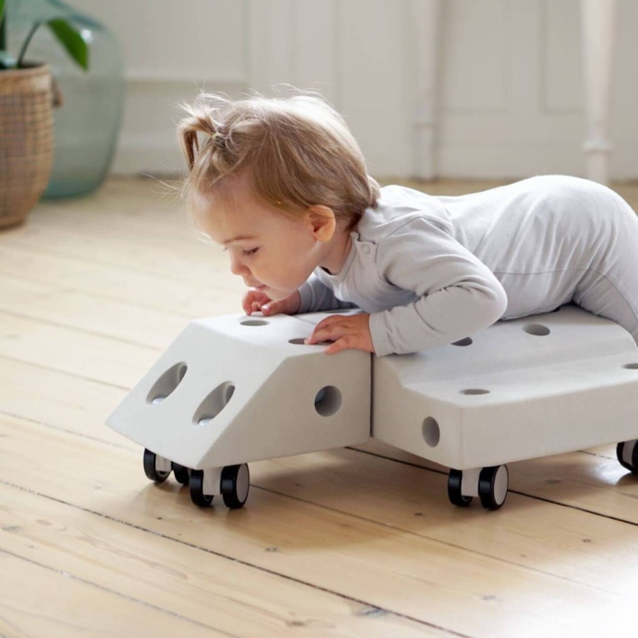 Kreatywne klocki rozwijające motorykę dużą, Explorer kit 8 in1 – żółty / MODU