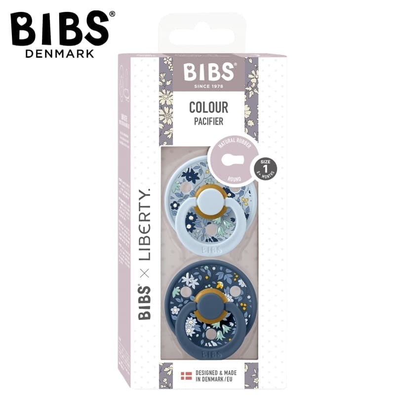 Bibs x Liberty 2-pack, CHAMOMILE LAWN BABY BLUE