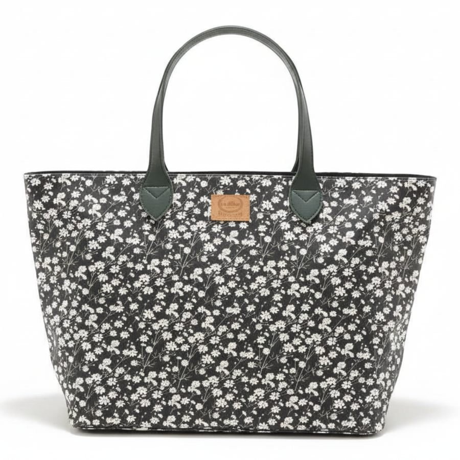 Torba dla mamy M - FEERIA PREMIUM ZIP - PRETTY BLACK / La Millou