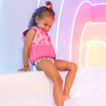 Kamizelka do nauki pływania dla dzieci 18-30kg Neon Leopard / The Swim Essentials 2020SE105