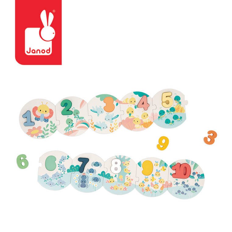 Puzzle Uczę się liczyć - Pure 2+/ Janod J08042