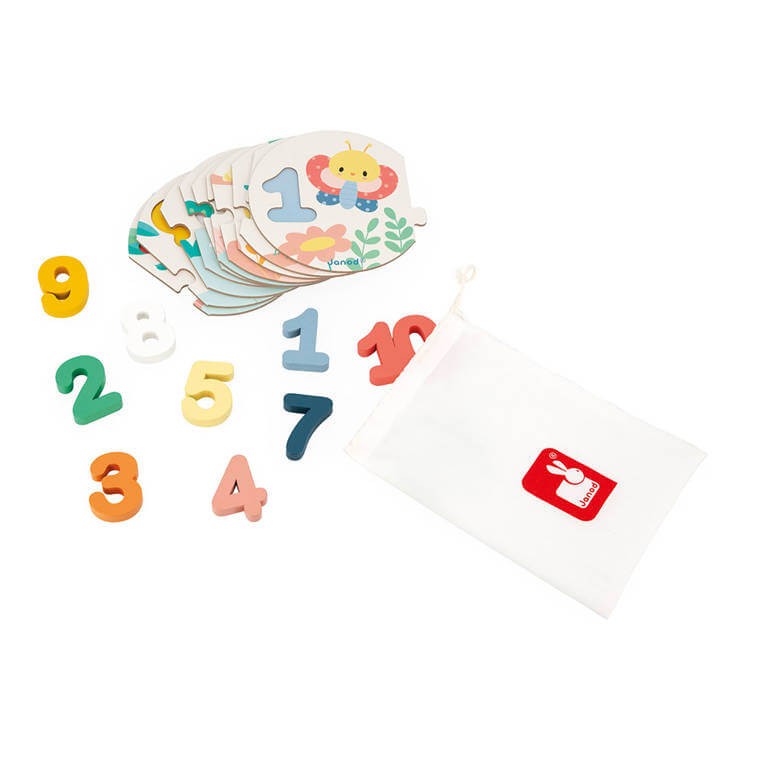 Puzzle Uczę się liczyć - Pure 2+/ Janod J08042