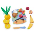 Drewniana deska z owocami tropikalnymi do krojenia / Tender Leaf Toys
