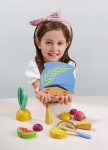 Drewniana deska z owocami tropikalnymi do krojenia / Tender Leaf Toys