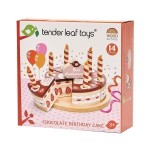 Czekoladowy, drewniany tort urodzinowy / Tender Leaf Toys