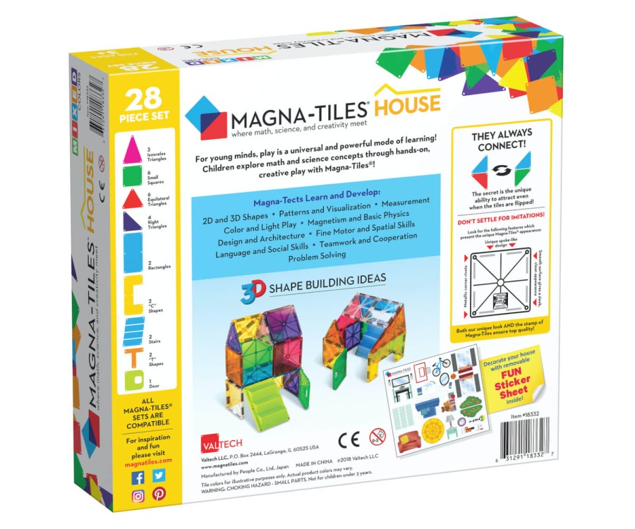 Klocki Magnetyczne House 28 el. / Magna-Tiles