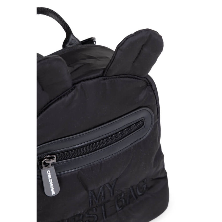 Plecak dziecięcy My First Bag Pikowany Czarny / Childhome CWKIDBPBL